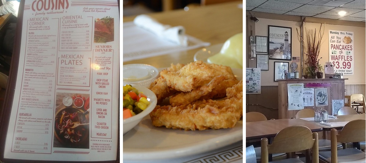 Cousins Family Restaurant Menu